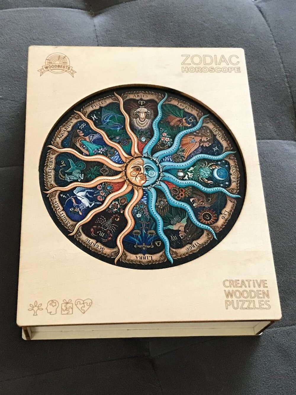 Zodiac Horoscope Wooden Puzzle